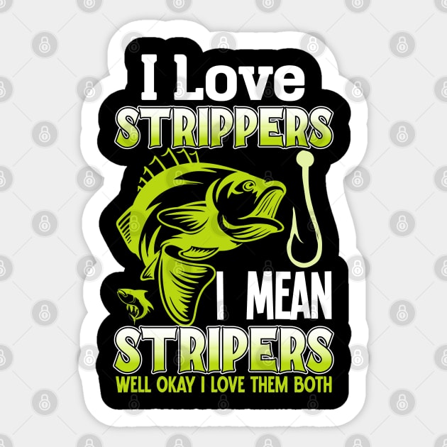 Funny Fishing - Vintage Fishing Lover Sticker by Syntax Wear